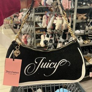 SOLD!!! Decline offers! Sorry! Juicy couture raising star bag licorice BNWT 🖤